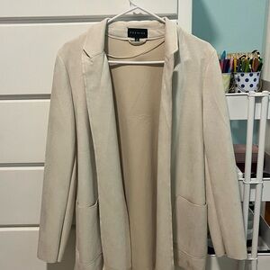 Light Tan Suede Blazer